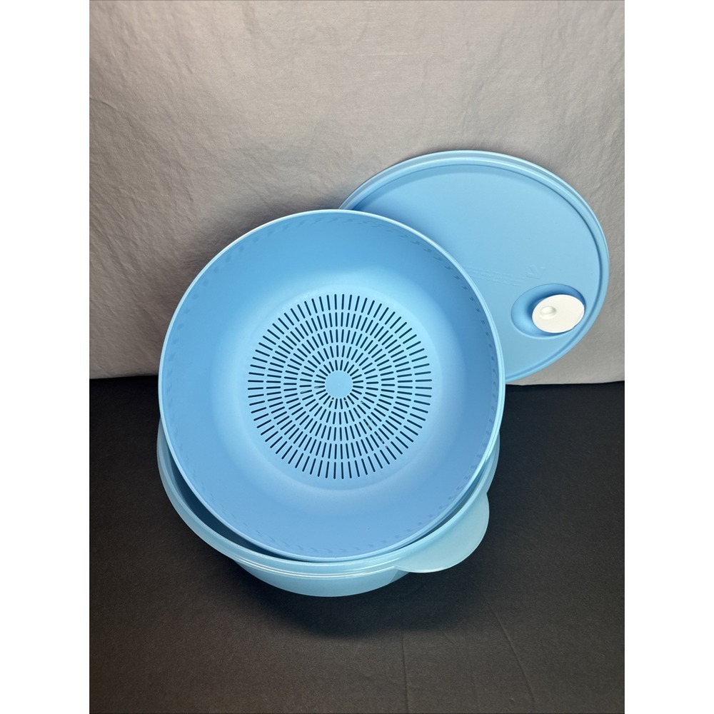 Tupperware Mega Crystal Flash 3.8L 16 Cup Colander Vent Seal Bowl New